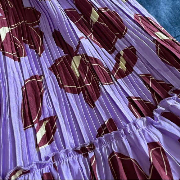 JONATHAN SIMKHAI Londyn floral-print plissé satin-crepe mini dress Size Small - Picture 5 of 13